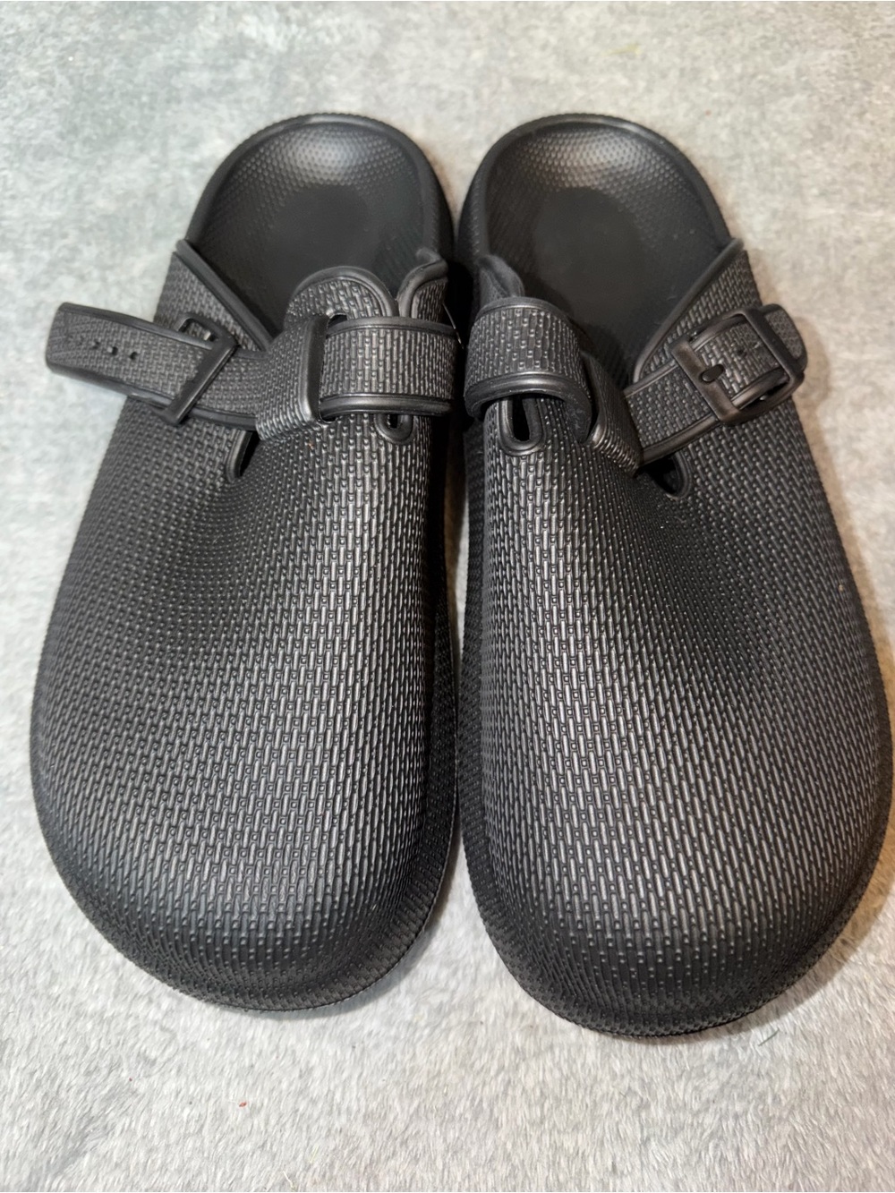 Black Cloud Slides Comfort Clog Slip-On Shoes Size 45 US Women 12 / Mens 10
